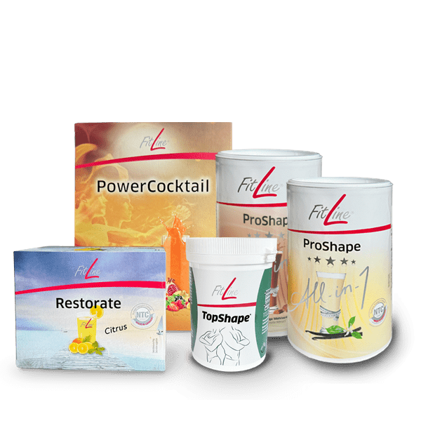 FitLine   TopShape¹ Optimal Set   PowerCocktail + Restorate Citrus + TopShape¹ + 2x ProShape
