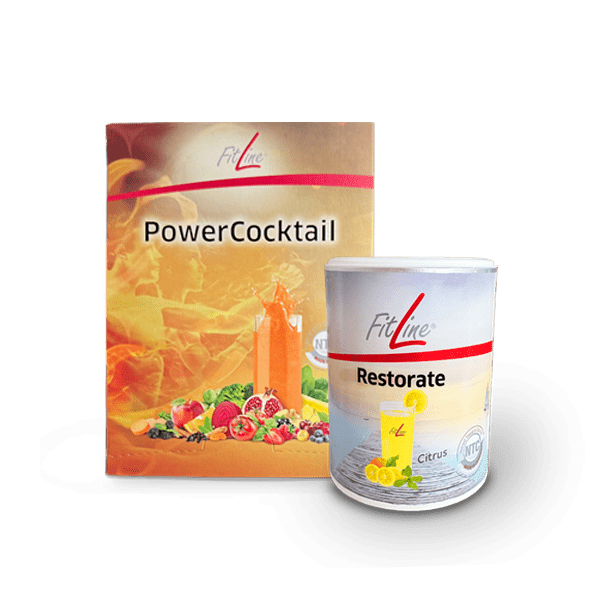 Fitline Optimal Set PowerCocktail+ Restorate Citrus Dose
